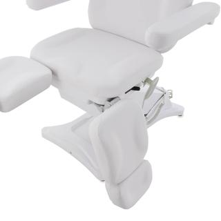 Педикюрное кресло электрическое 3 мотора Med-Mos ММКП-3/ КО-195DP00 с РУ БЕЛЫЙ с ножными педалями