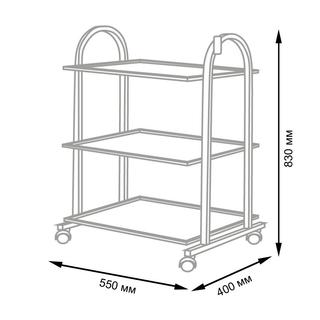Столик косметолога СП мини белый